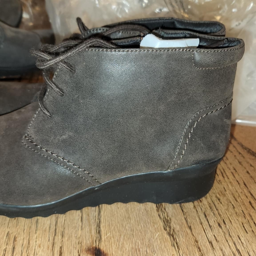 Cloudsteppers by Clarks Charcoal Ankle Booties